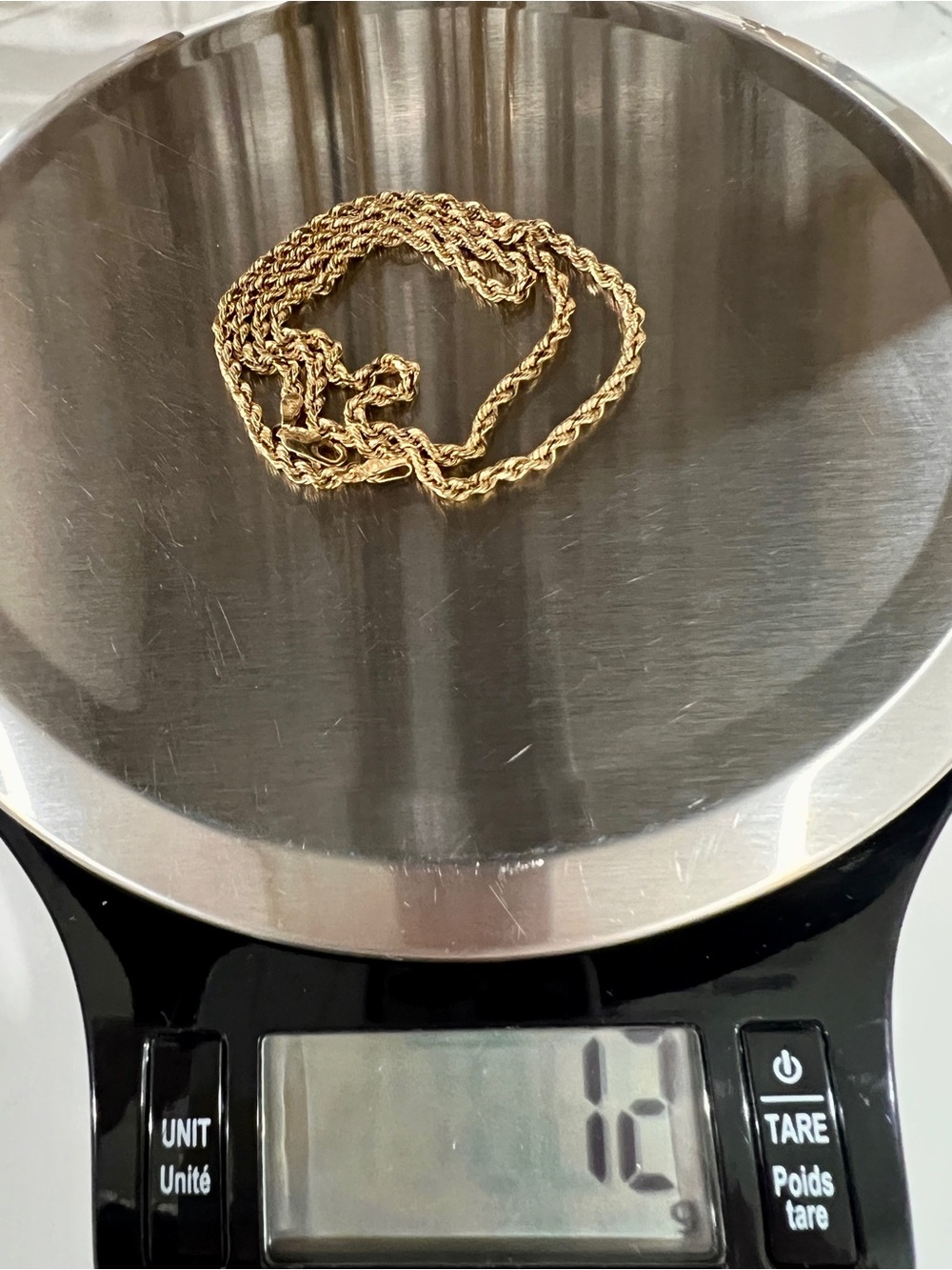 14K Solid Gold Rope Chain Necklace for Women/Men | 20in | 2.5mm | 11g - Picture 10 of 10